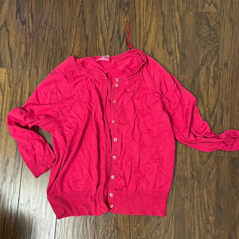 Pink cardigan size medium